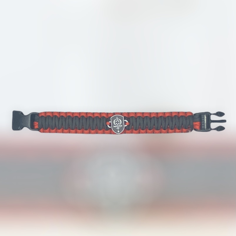 Survival náramek se znakem REGI Base - černo/červenýi- nový model