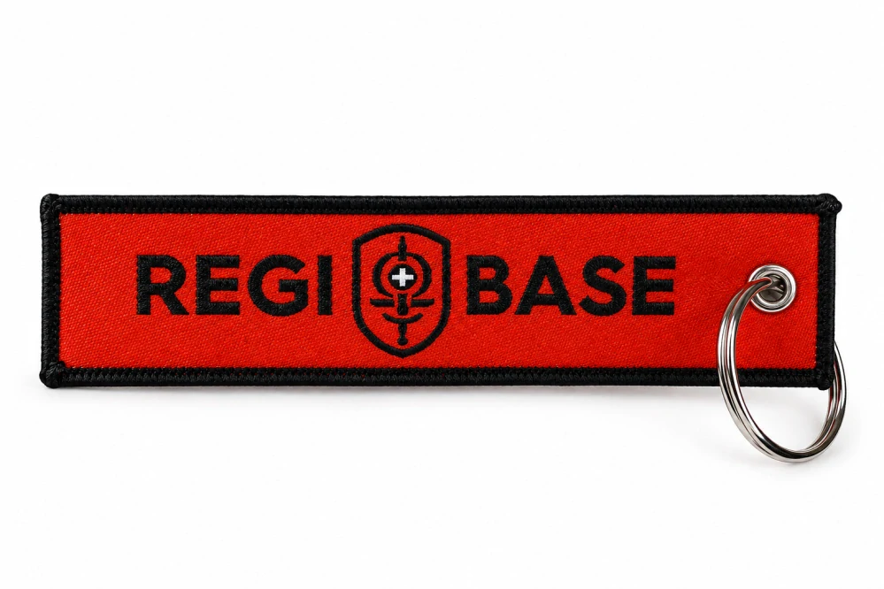 Látková klíčenka REGI BASE – červená