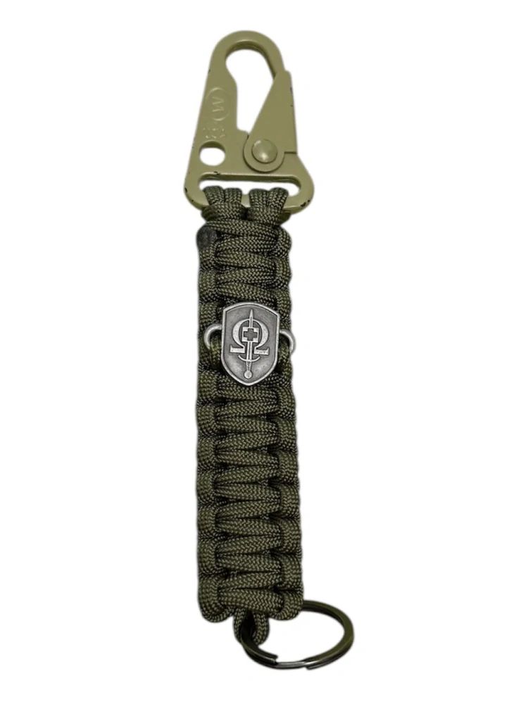 2.0 Snaphook paracord klíčenka khaki NOVÝ MODEL