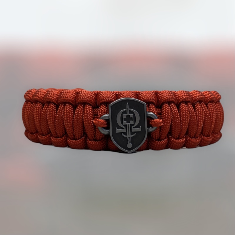 Survival náramek se znakem REGI Base - červený- nový model