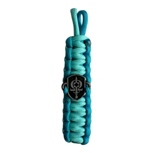 Paracord klíčenka - dva odstíny modré
