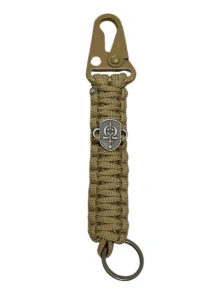 2.0 Snaphook paracord klíčenka béžová NOVÝ MODEL