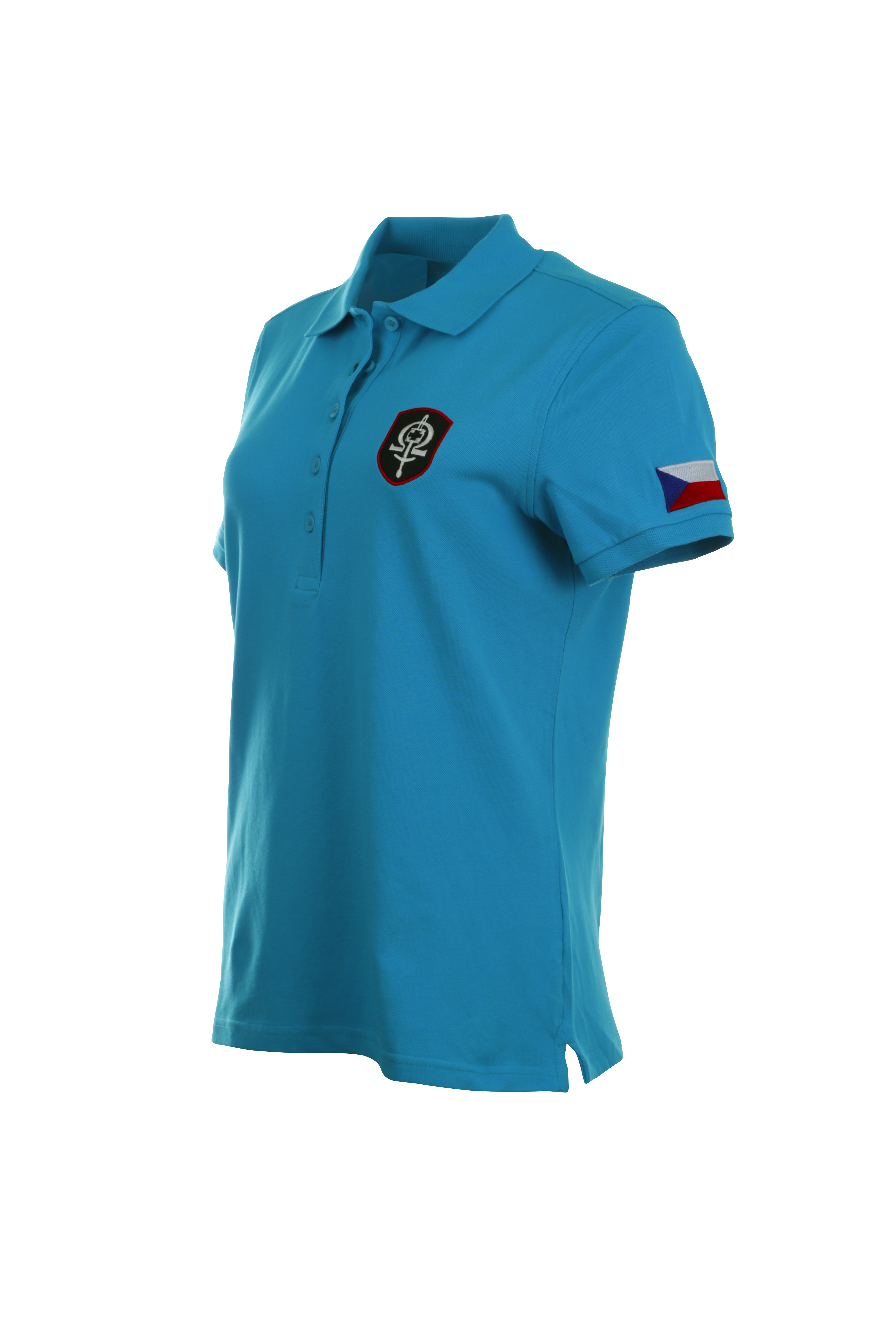 Polo dámské tričko - tyrkys