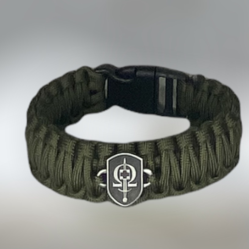 Survival náramek se znakem REGI Base - khaki- nový model