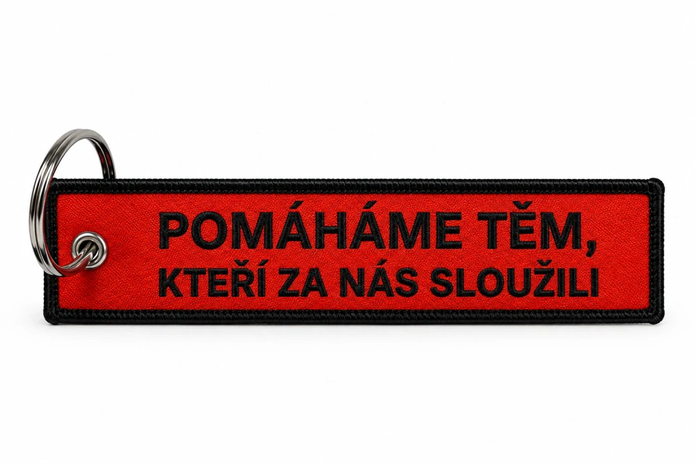 Látková klíčenka REGI BASE – červená